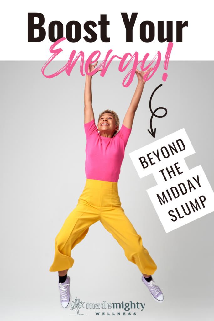 Boost Your Energy: Beyond the Midday Slump - Middle aged person jumping and full of energy